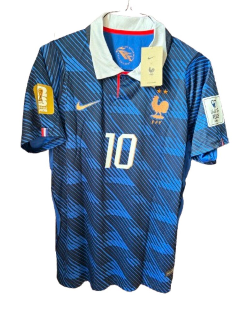 Mbappe France #10 Fan Soccer Jersey Blue W/WC PATCHES L 2026 World Cup Home
